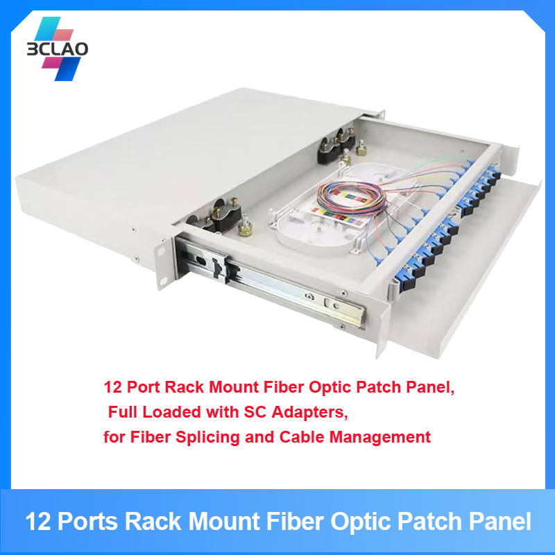 12 Ports SC Fiber Optic Patch Panel