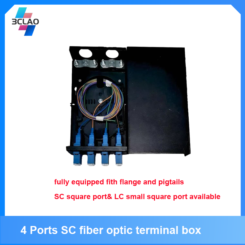 4 Port SC fiber optic terminal box