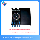 4 Port SC fiber optic terminal box